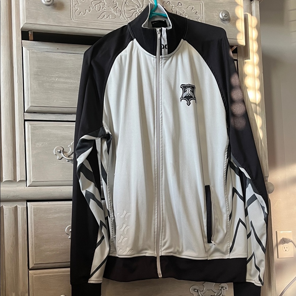 Hurley Black and White Bomber Jacket